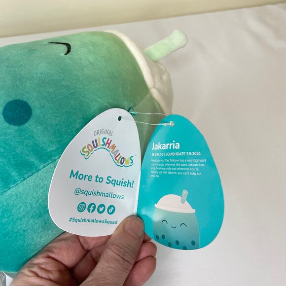 Squishmallows “Jakarria” Boba Tea Plush 10" Soft Stuffed Animal Toy | NWT - Picture 7 of 11